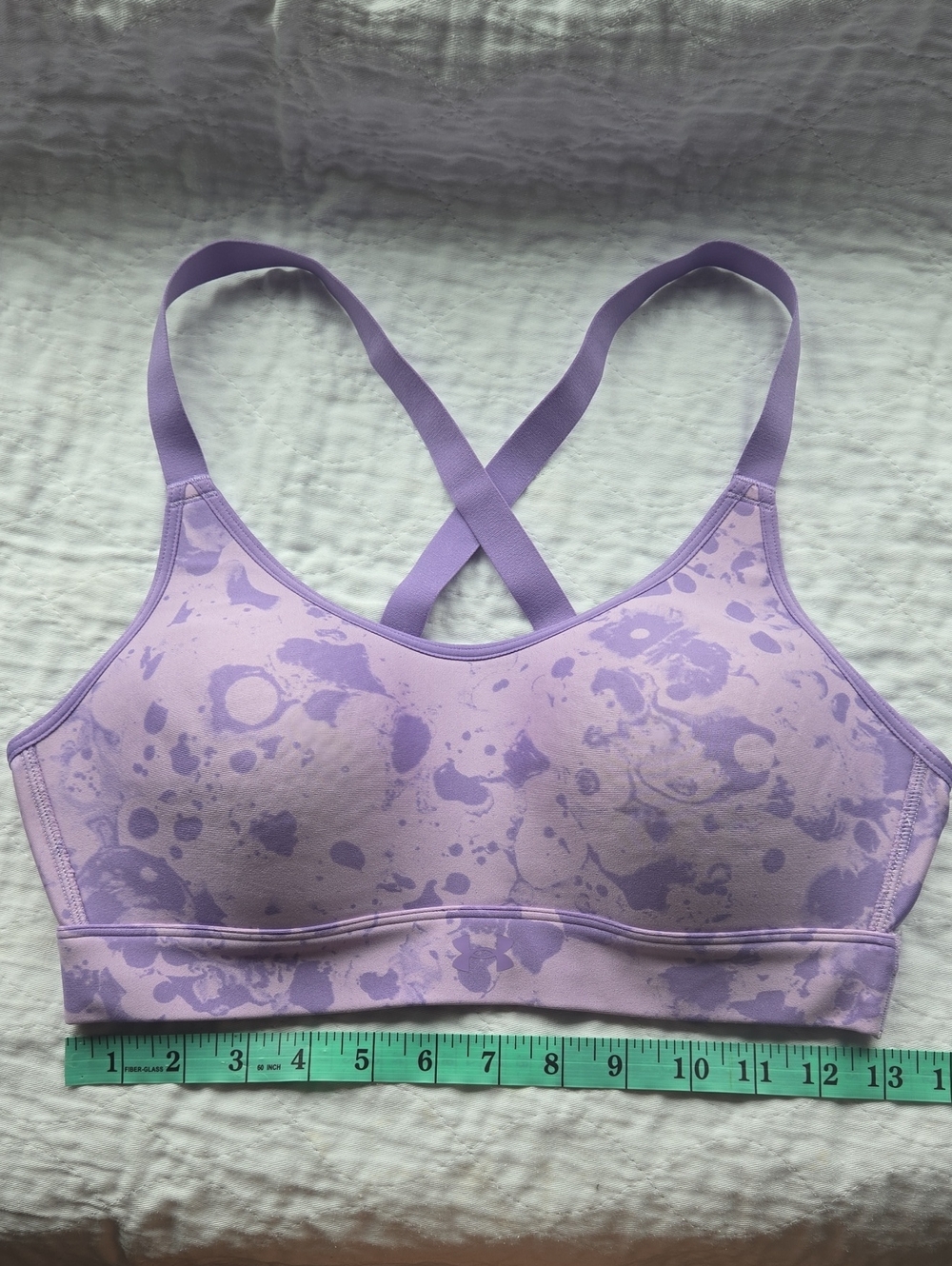 Under Armour Purple Crossback Sports Bra, sM